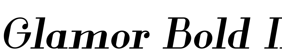 Glamor Bold Italic Yazı tipi ücretsiz indir